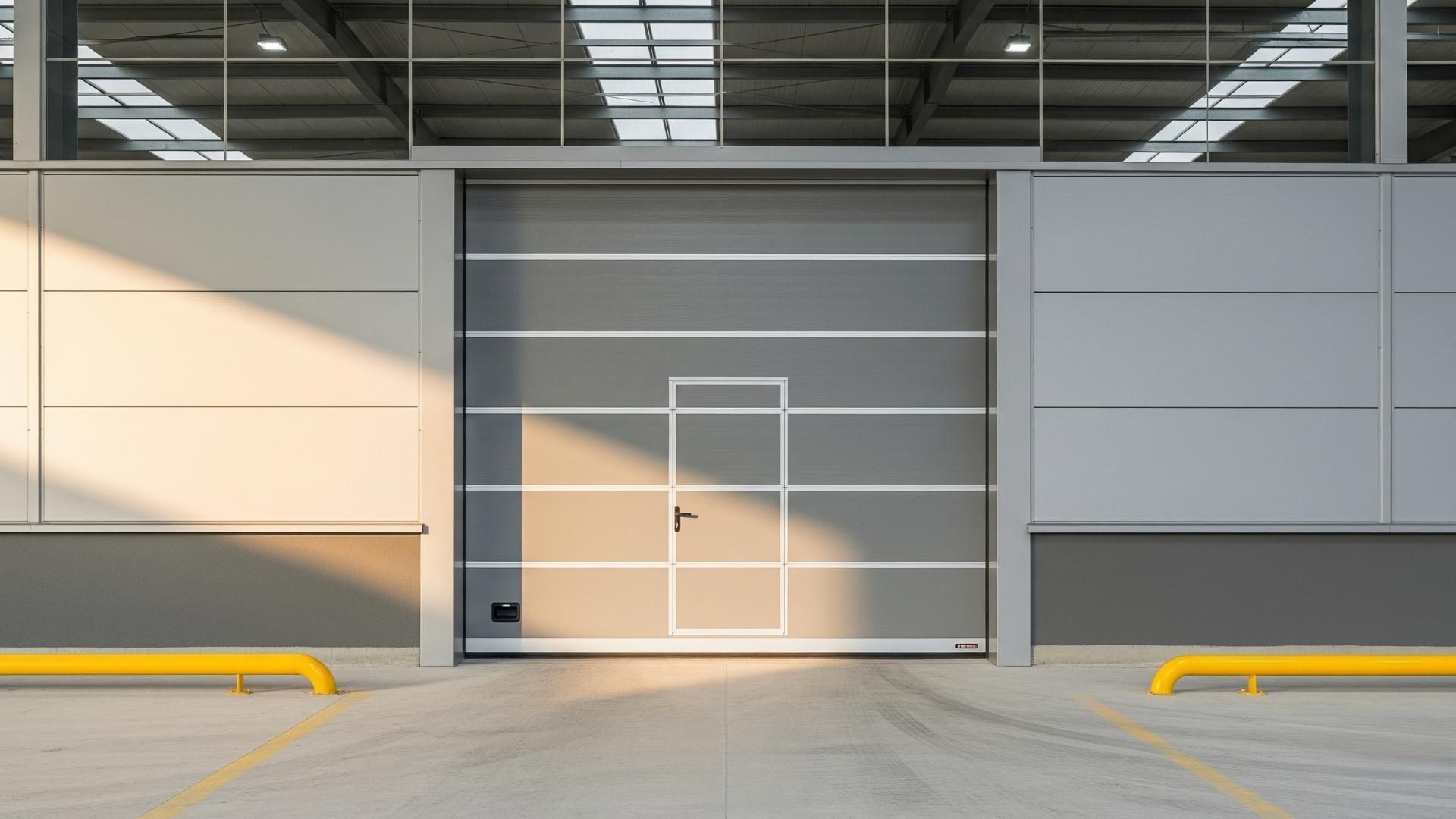 Bir Fabrikanın Endüstiryel Panel Kapısı